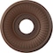 Ekena Millwork Berkshire PVC Medallion (Canopies up to 5 3/4"), 13"OD x 3 1/2"ID x 3/4"P, Metallic Rust CMP13BEDRU - alternate 1